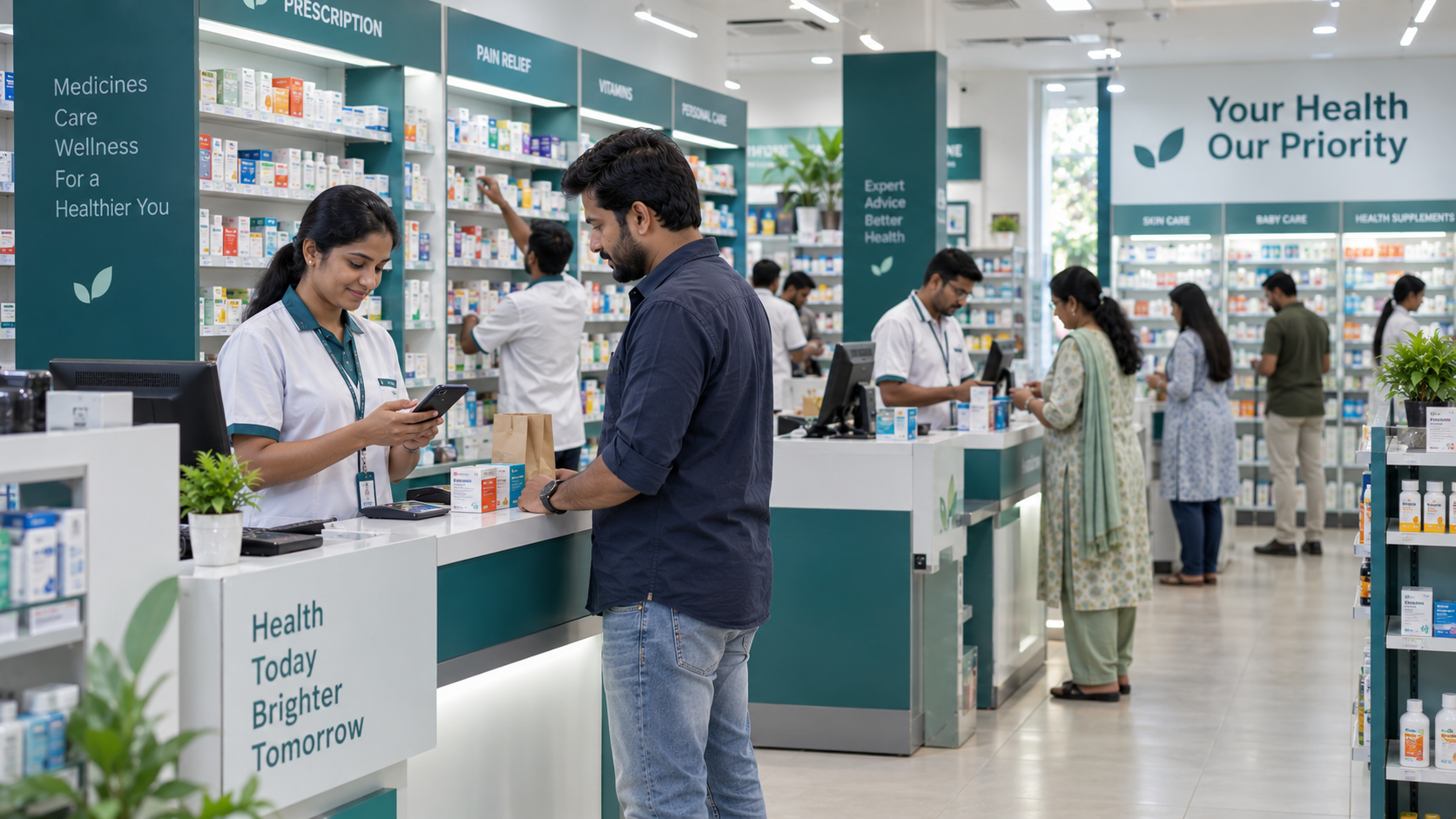 Modern Pharmacy Checkout